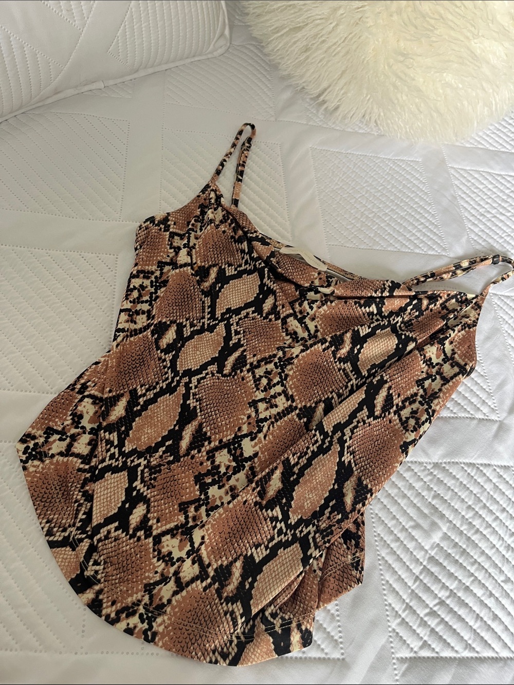 Urban Outfitters Brown & Black Snake Print Cami